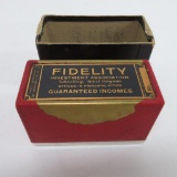 Fidelity Investment Association recording bank with box