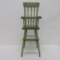 Green Painted Doll High Chair