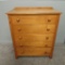 Five Drawer Maple Dresser