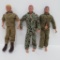 Three Hasbro GI Joes