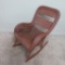 Rolled Edge Wicker Rocking Chair