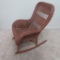 Rolled Edge Wicker Rocking Chair