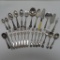 Large Lot of Ornate Silver Plate, Including Bone Handle and Mother of Pearl