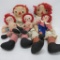 Lot of Five Raggedy Ann and Andy's