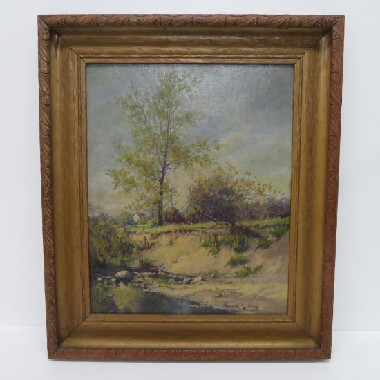 Frank Enders Oil painting Honeycreek landscape Wauwatosa Wis