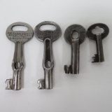 Four Railroad Keys