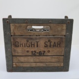 Bright Star Wooden Milk Crate