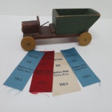 Circa 1925 Wooden Toy Truck Made for Madison Boy's Hobby Show