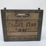 Bright Star Wooden Milk Crate