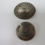 Two Foundry Employee Badges