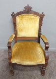 Upholstered Carved Side Chair