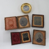 Four Tin Types and a Colorized Photo