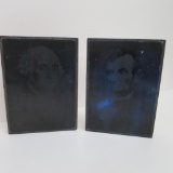 Lincoln and George Washington Print Blocks