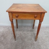 Walnut Single Drawer Side Table