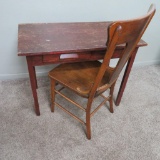 Oak Desk and Ash Chair