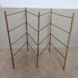 Four Panel Wood Drying Rack