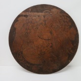 Large Pyrography Round