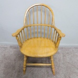 Painted Continuous Arm Windsor Style Chair