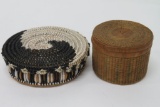 Two Native American baskets