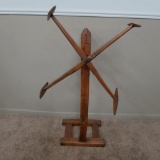 Primitive floor standing Farm house yarn winder