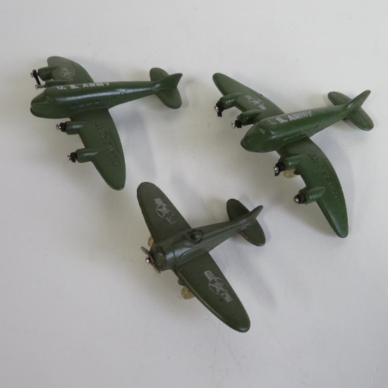 Three Sun Rubber Army airplanes