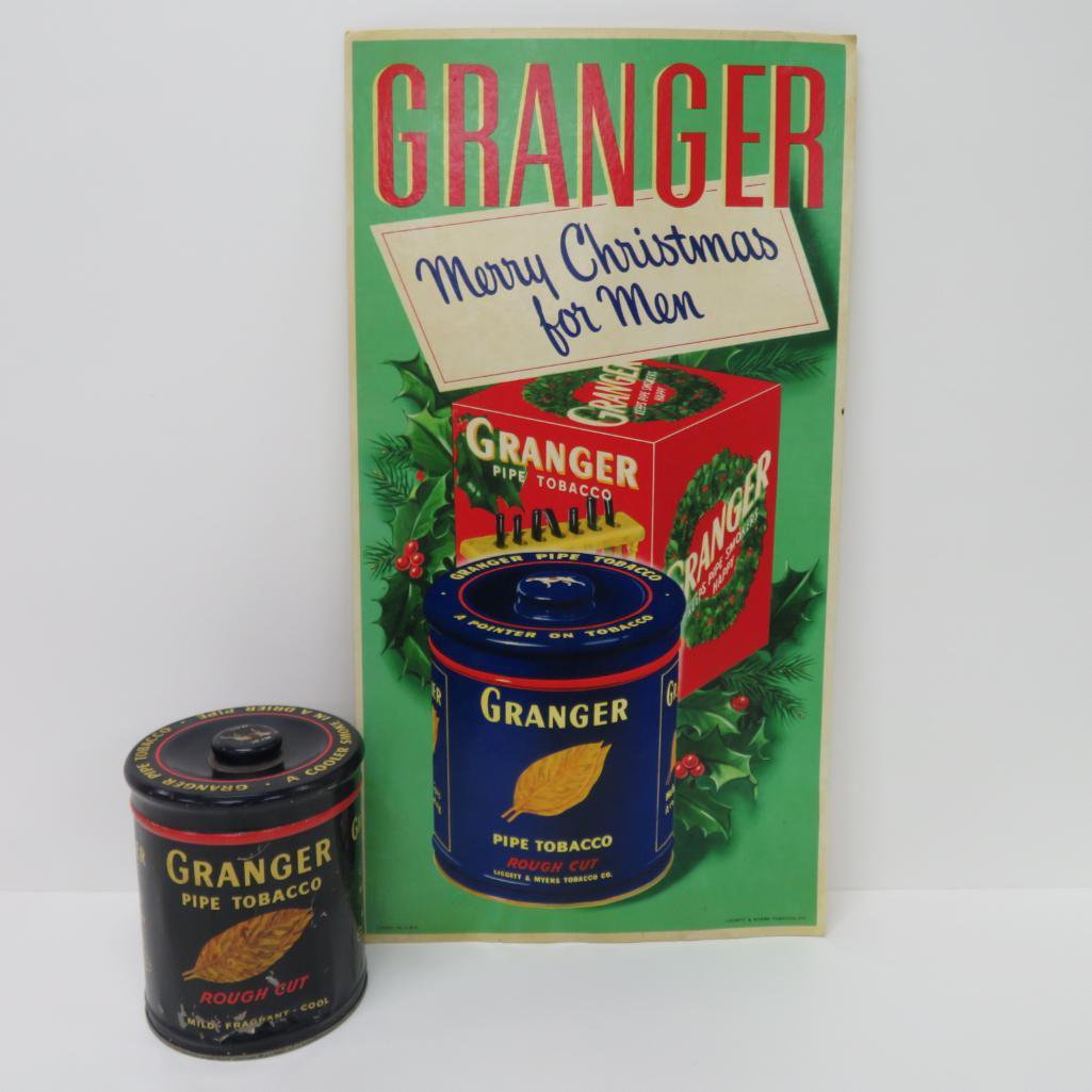 Granger Pipe tobacco tin and Christmas