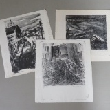Three Elsa Ulbricht pencil signed and titled prints