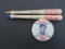 Milwaukee Braves pens and Spahnie Pin 1963