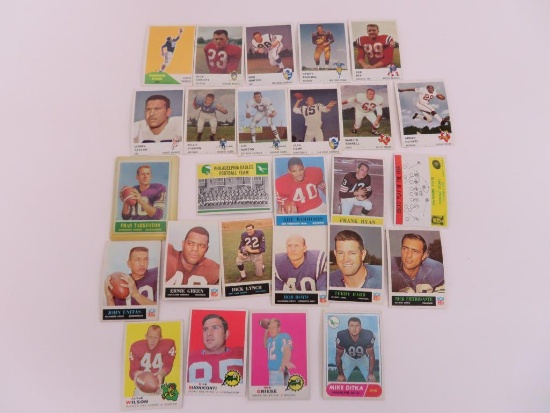 Fleer, Topps, FHF, 1960's football cards