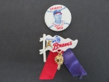 Two Milwaukee Brave Pins