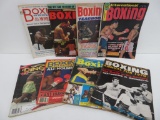 Nine Assorted Boxing Magazines 1973-1980