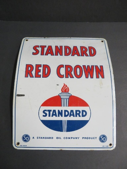 Standard Oil Red Crown Porcelain Sign