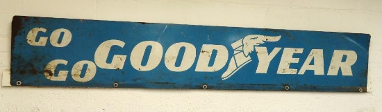 Go Go Goodyear Metal Sign