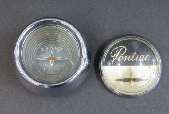 Vintage Pontiac steering wheel emblems