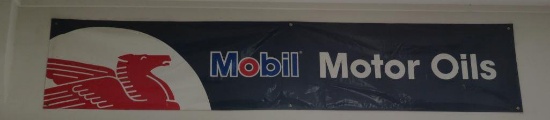 Mobil Motor Oil vinyl banner