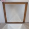 Oak beveled glass mirror