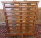 Spectacular Oak typeset cabinet