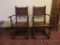 Two Oak Carved Side Chairs, Grand Rapids Bookcase and Chair Company