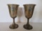 Two Sterling chalices