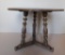 Oak Tri pedestal table by Feudal Oak Jamestown Lounge Co