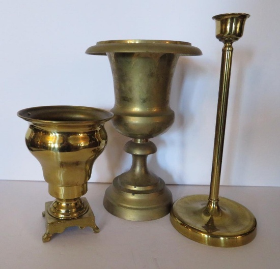 Three pieces of Brass accessories