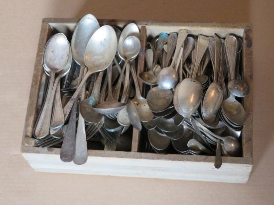 Assorted Wisconsin Consistory flatware and other plated flatware