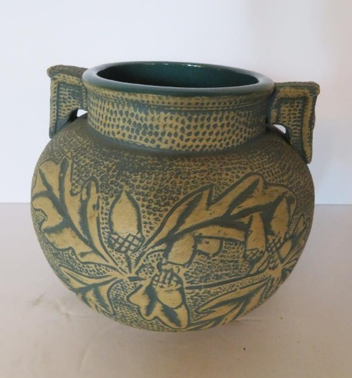 Redwing brushware vase with acorns