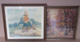 Two Vintage Prints, Patience and landscape