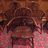 Three Windsor style Chairs