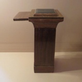 Oak Lecturn Pedestal