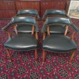 Four Very Nice Leather chairs