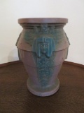 McCoy Art pottery Sphinx Egyptian Sand Jar, unusual mauve color