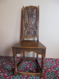 Ornate Carved side chair, New Stuart Oak