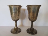 Two Sterling chalices